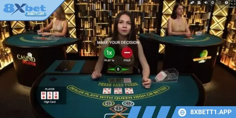 Casino 8XBET cung cấp nhiều bản chơi poker mới mẻ