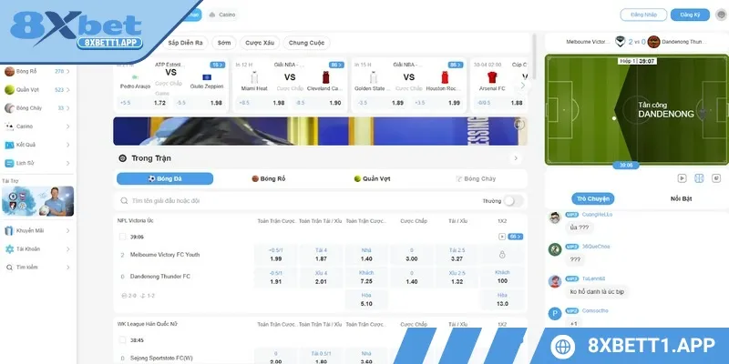 Trang web cung cấp nhiều kèo cược sôi động thưởng lớn
